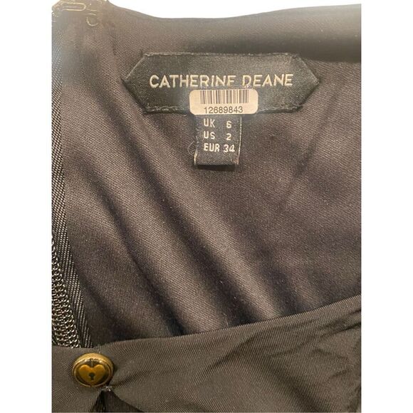 CATHERINE DEANE Metallic Nicki Dress Size 2 MSRP: $475 - Picture 6 of 10